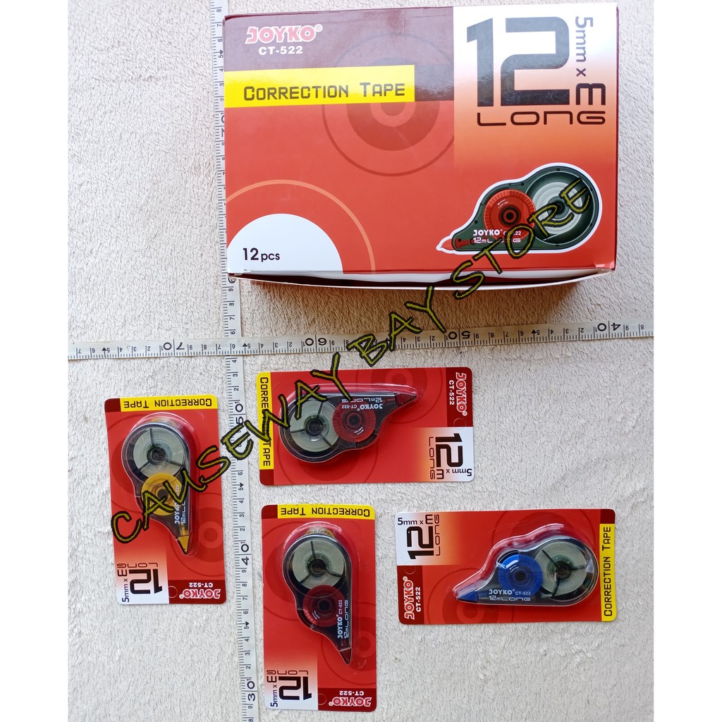 

STIPO KERTAS (CORRECTION TAPE) JOYKO CT - 522