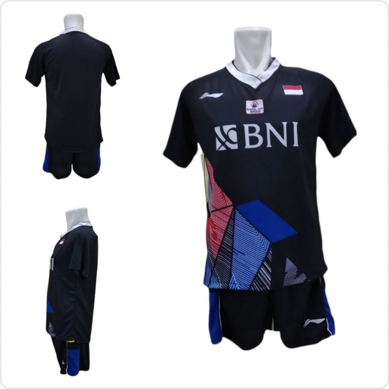 Setelan Badminton Kaos Celana Bulutangkis L156