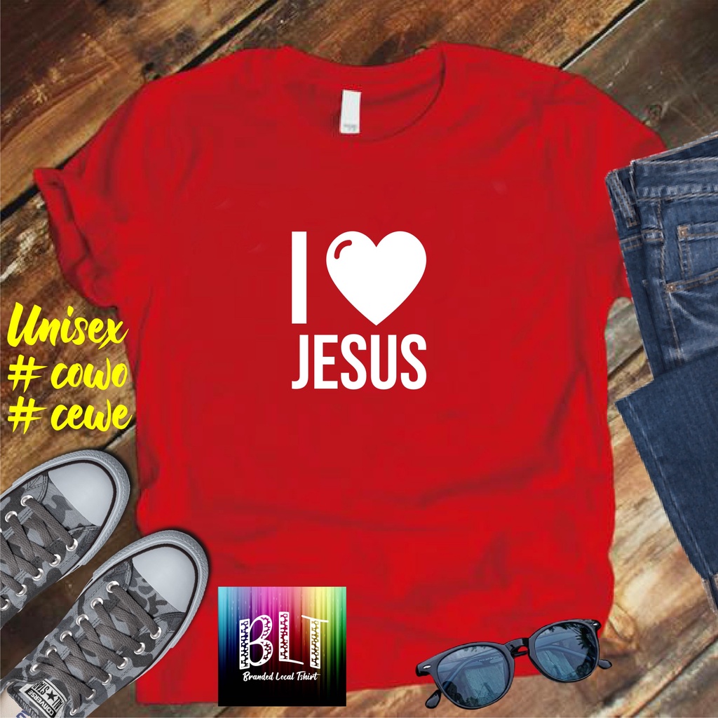 Cod Diskon Promo Gratis Ongkir Kaos I Love Jesus /Kaos Terlaris Kualitas Terjamin Kaos Pria Distro kristen protestanHits 2022/Kaos Murah Kaos Cotton 30s Kaos katun/Pakaian Pria Kaos Pria Dan Pakaian Wanita Kaos Viral/Best Seller Pakaian Pria