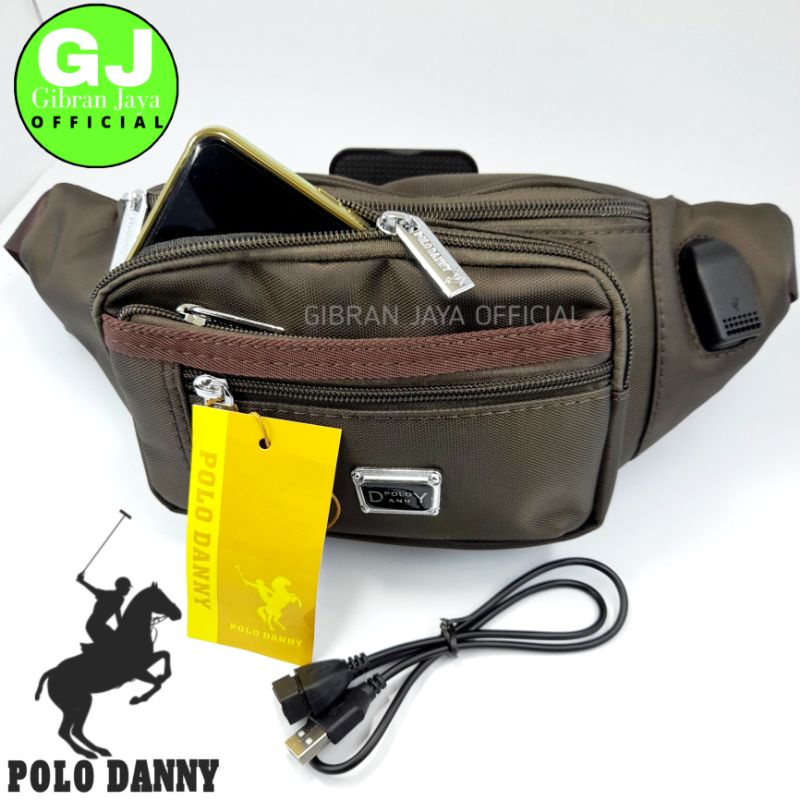 Tas Pinggang Polo Danny Import Selempang Kualitas Bagus