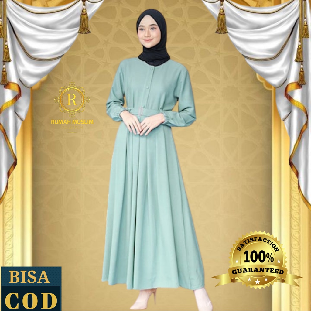 Gamis pesta atasan Wanita remaja terbaru gamis syar'i baju gamis kekinian warna wardah