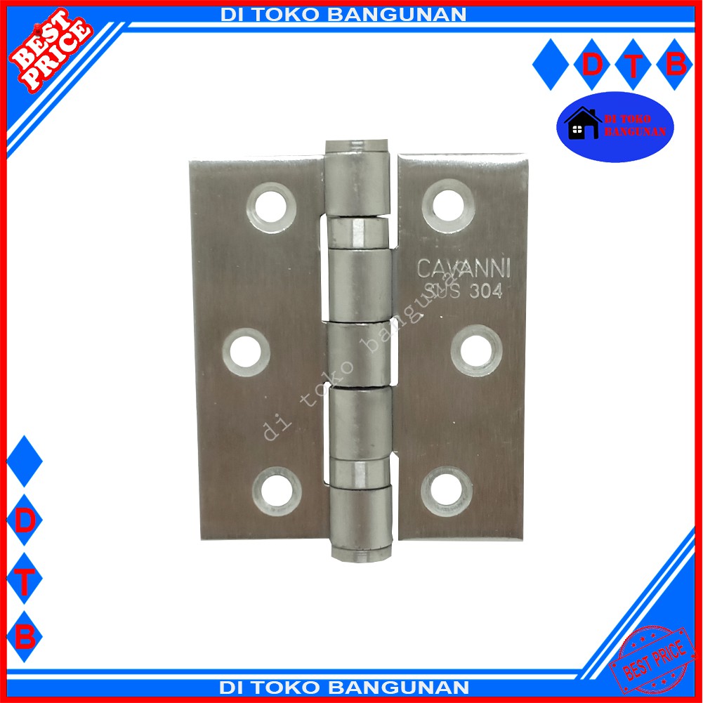 Engsel Pintu Jendela Tebal 3 Inch Stainless Steel SUS 304 Cavanni