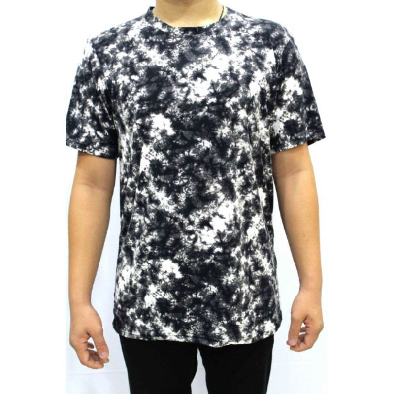 kaos cowok/ tie dye hitam