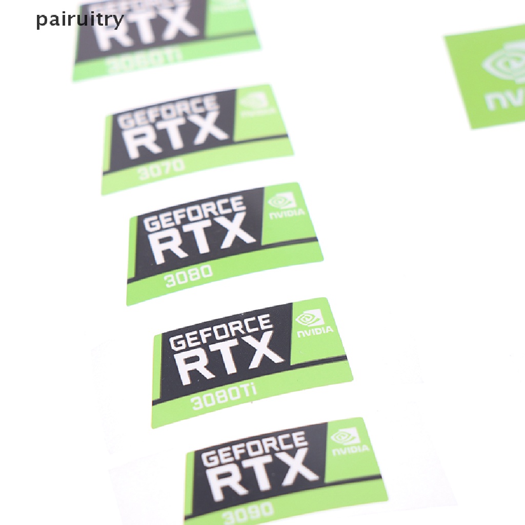 Stiker label Kartu Grafik desktop laptop RTX 3090TI 3080TI 3070 3060