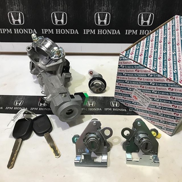 Kunci kontak MATIC komplete kunci pintu bagasi Honda Jazz GD3 City GD8 Idsi Vtec 2003-2008 CRV Gen 2 RD4 RD5 2002-2006