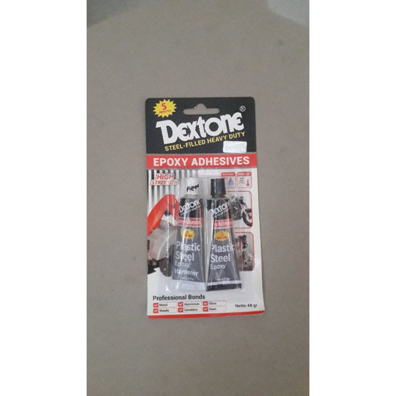 

dextone 5 menit.lem campur