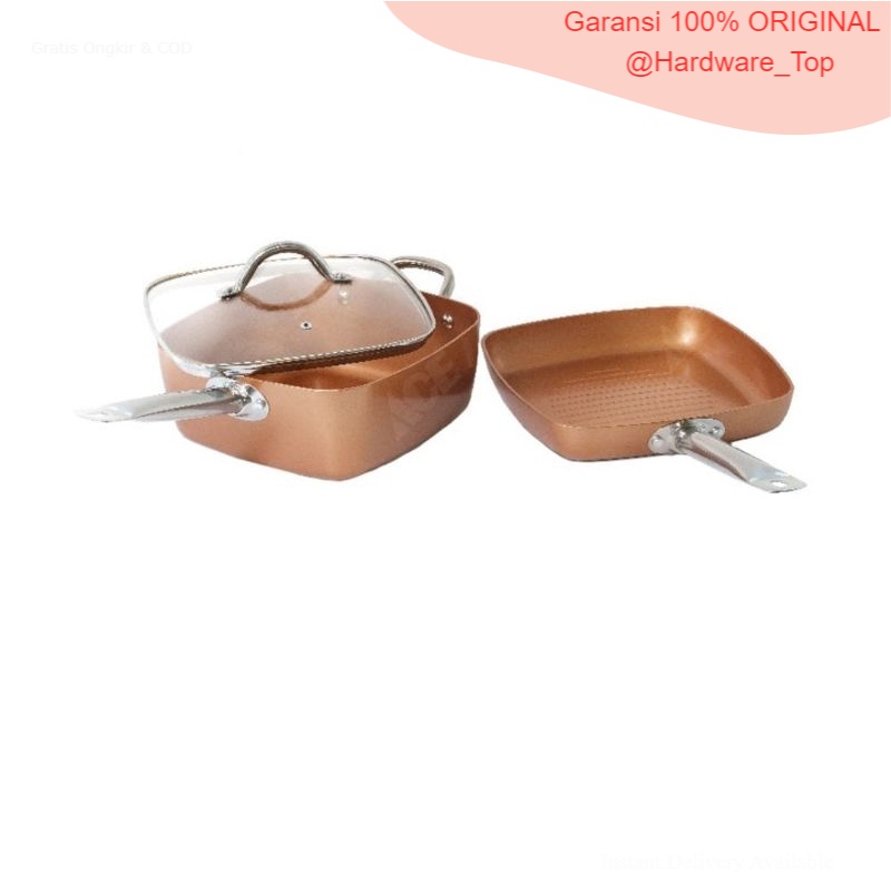 Culinart Ceramic Square Cookware Set Of 3 by ace hardware