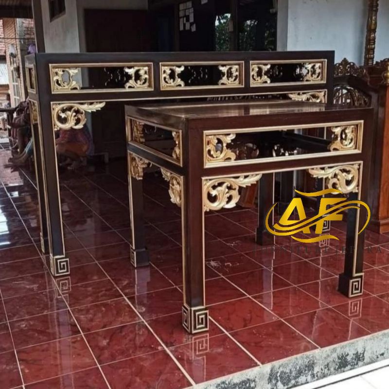 meja altar sembahyang,meja altar ukiran mewah,meja altar kayu jati