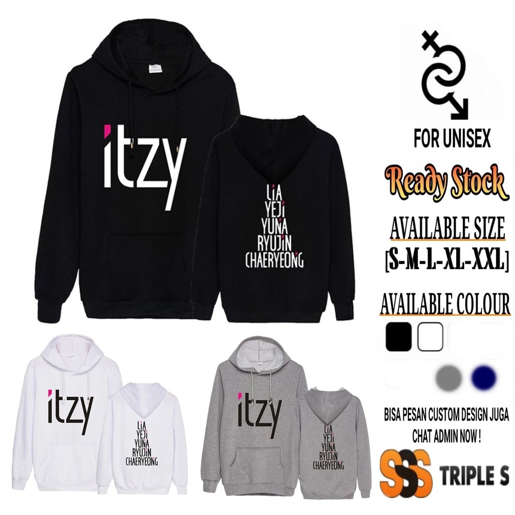 HOODIE JUMPER ITZY YEJI LIA RYUJIN CHAERYEONG YUNA HOODIE KPOP KEREN