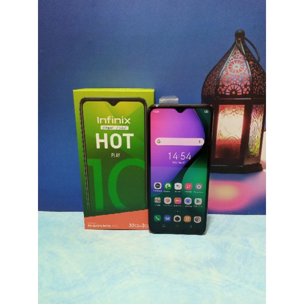 Infinix Hot 10 Play 2/32  3/32  4/64Second Fullset Bekas Garansi Resmi
