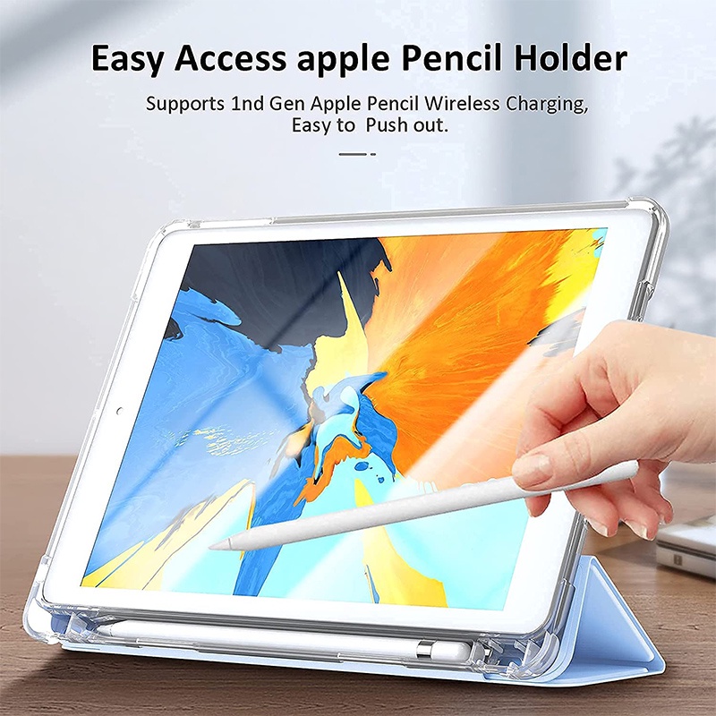 Casing iPad Pro 11 with Pencil Holder Magnetic Auto Wake Sleep Flip Cover for M1 iPad Pro11 2020 2021 11inch DIY Sticker M1 Protective Shell