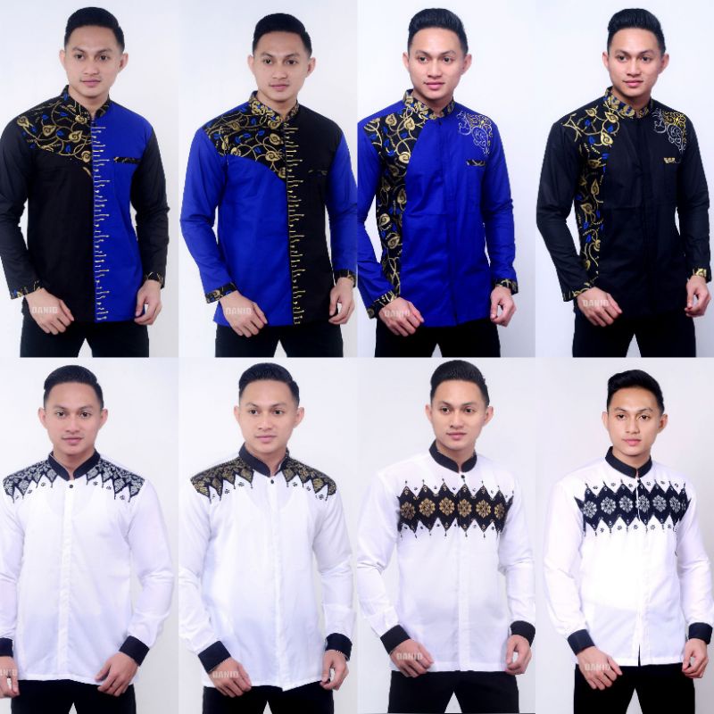 BAJU HEM KOKO BATIK PRIA - KEMEJA KOKO BATIK PRIA MODERN KOMBINASI - HEMKOKO BATIK KEMEJA KOKO BATIK