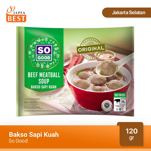 Jual Bakso Sapi Kuah Halal So Good 120 Gr Bakso Sapi Lezat Dengan