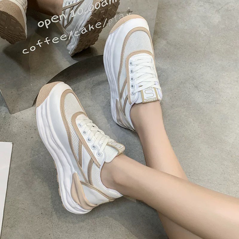 AVANCEID 1817 Sepatu Sneakers Wanita Sekolah Olahraga Sport Hitam Putih Import