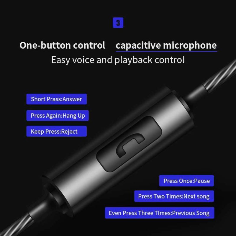 QKZ CK1 with Mic HiFi Earphone Stereo Sport Earphone