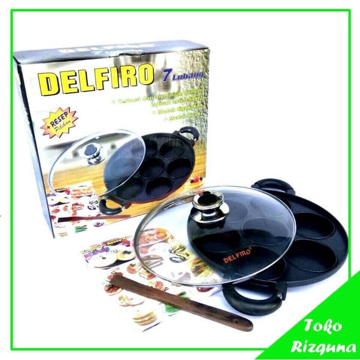 Cetakan Martabak MiniKue LumpurApemDorayaki 7 Lubang Delfiro ck1263