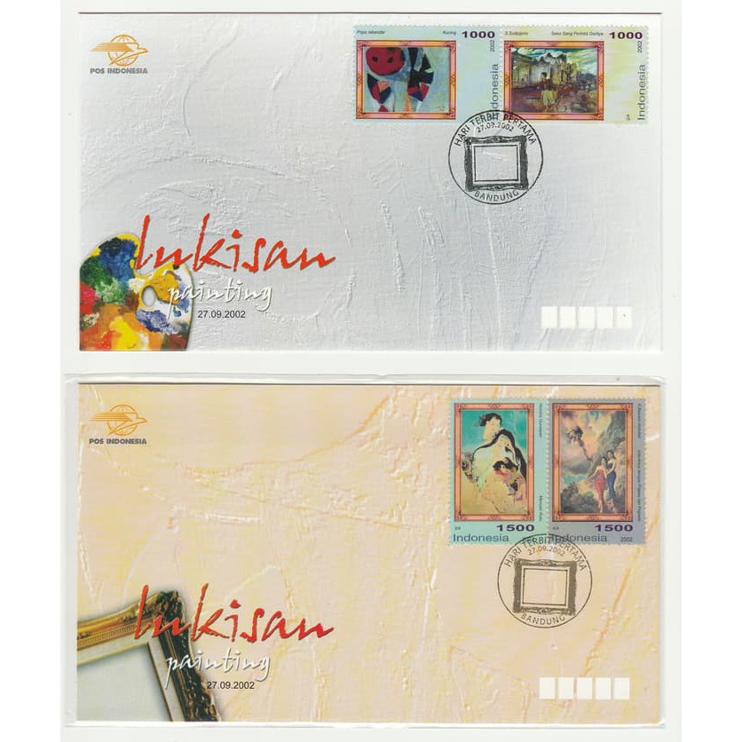 

Satu Set SHP Perangko Indonesia Serie Lukisan Tahun 2002