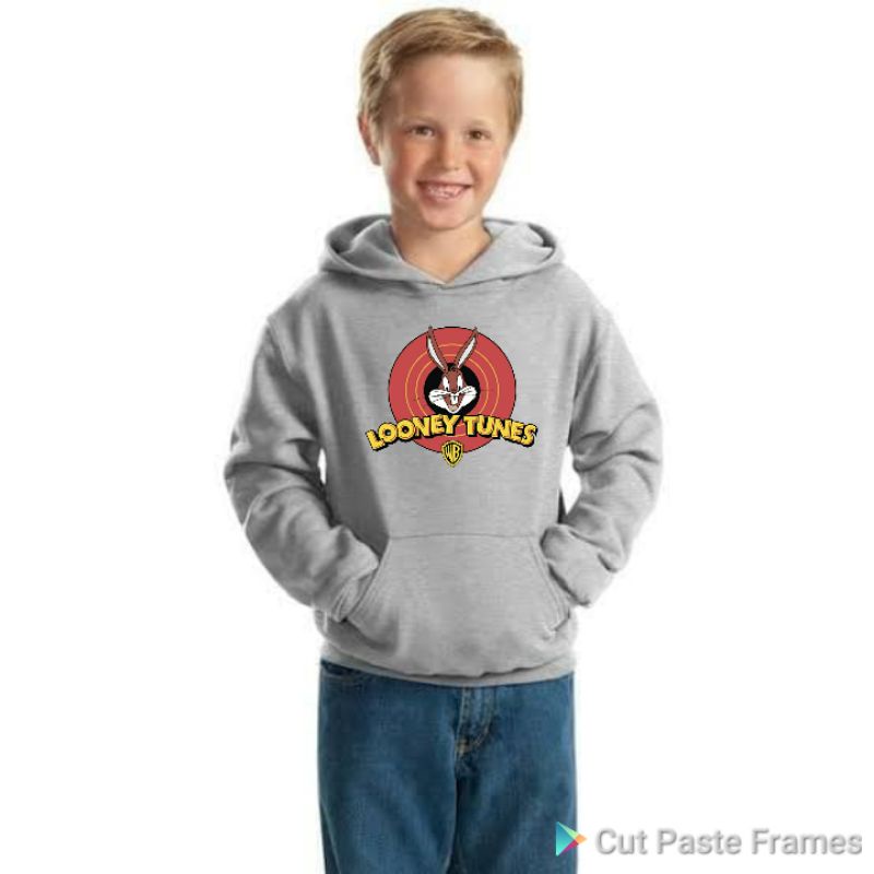 jaket anak hoodie logo kartun Looney tunes