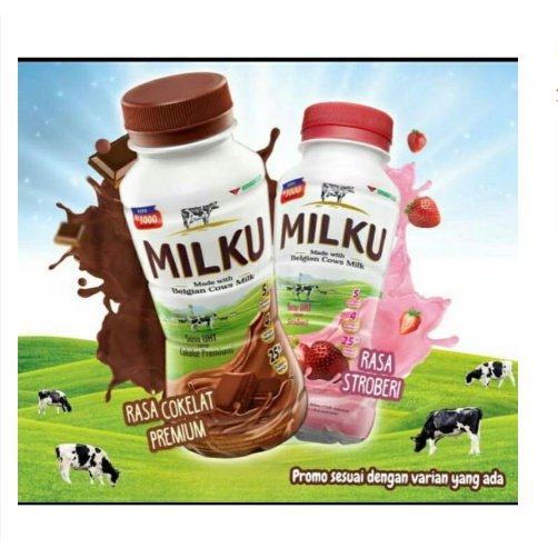 SUSU MILKU / 1 PACK ISI 12 BOTOL / 200 ML