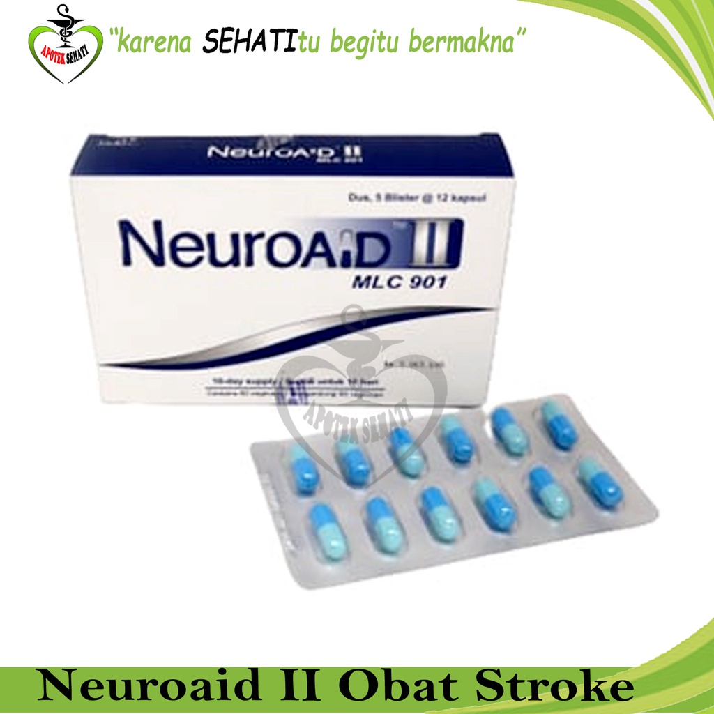 Original Neuroaid II MCL 901 Neuro Aid Obat Stroke Herbal Perbaikan Saraf dan Otak Pasca Stroke