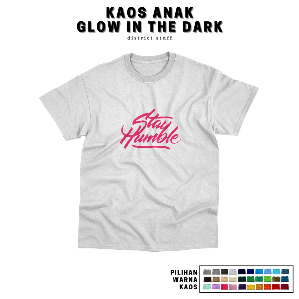 Districtstuff Kaos Anak Custom Glow In The Dark