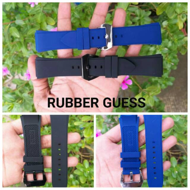 TALIJAM GC GUES GUESS STRAP RUBBER KARET TALI JAM TANGAN + BUCKLE