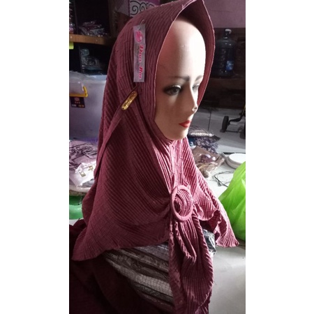 JILBAB INSTAN "PET TALI PLISKET GESPER" ORI DOA IBU BY BUNYAMIN