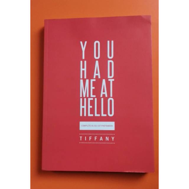 YOU HAD ME AT HELLO SNSD TIFFANY PHOTOBOOK
