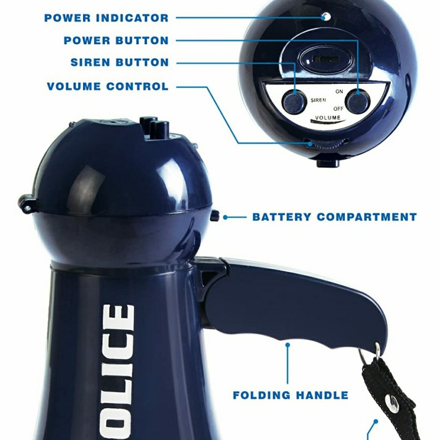 Police accessories role play set mainan kostum perlengkapan polisi - Megaphone