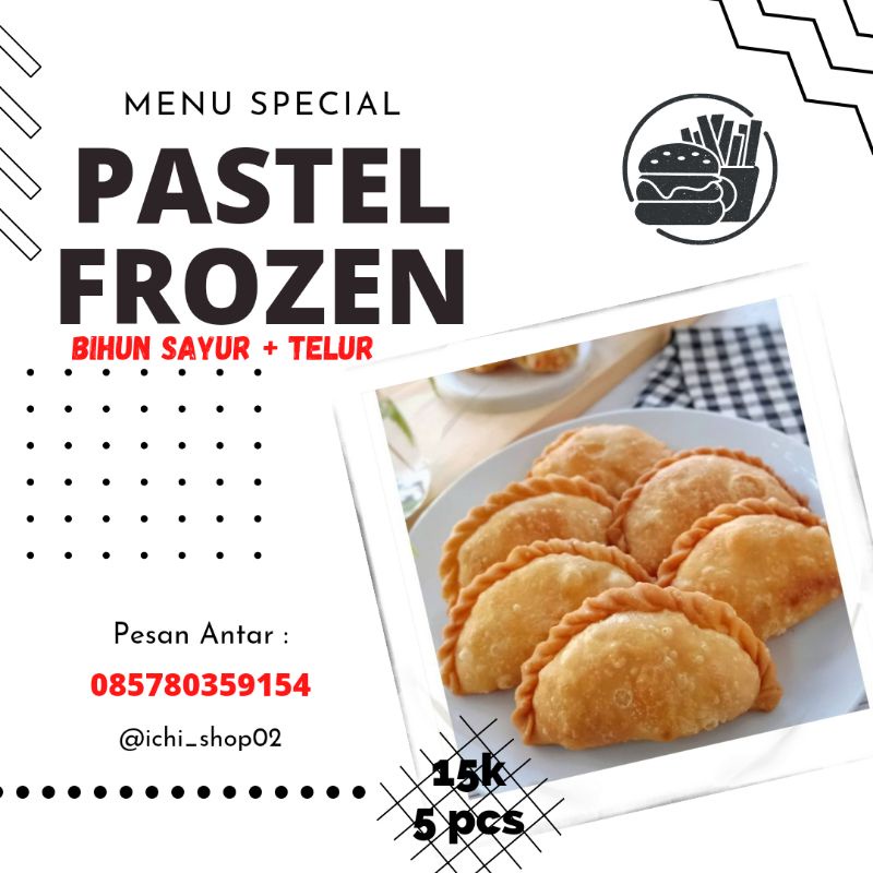 Pastel frozen food