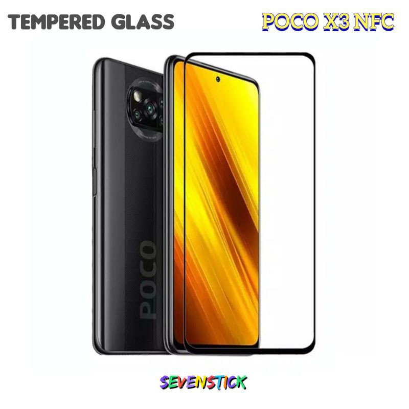 Tempered Glass Poco X3 NFC Full Protect