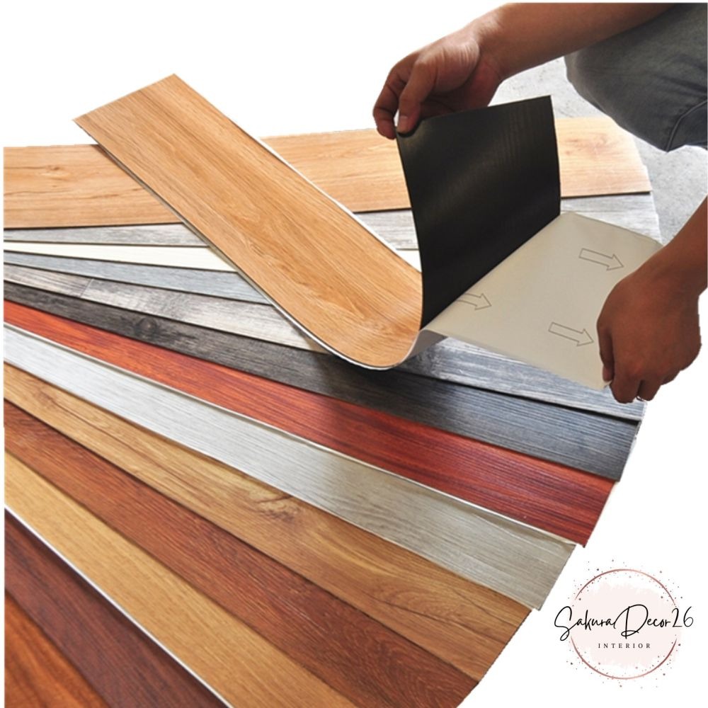 VINYL LANTAI - WALLPAPER LANTAI / STICKER LANTAI VINYL VYNIL KAYU PREMIUM TEBAL 2 MM | KOTA MAKASSAR
