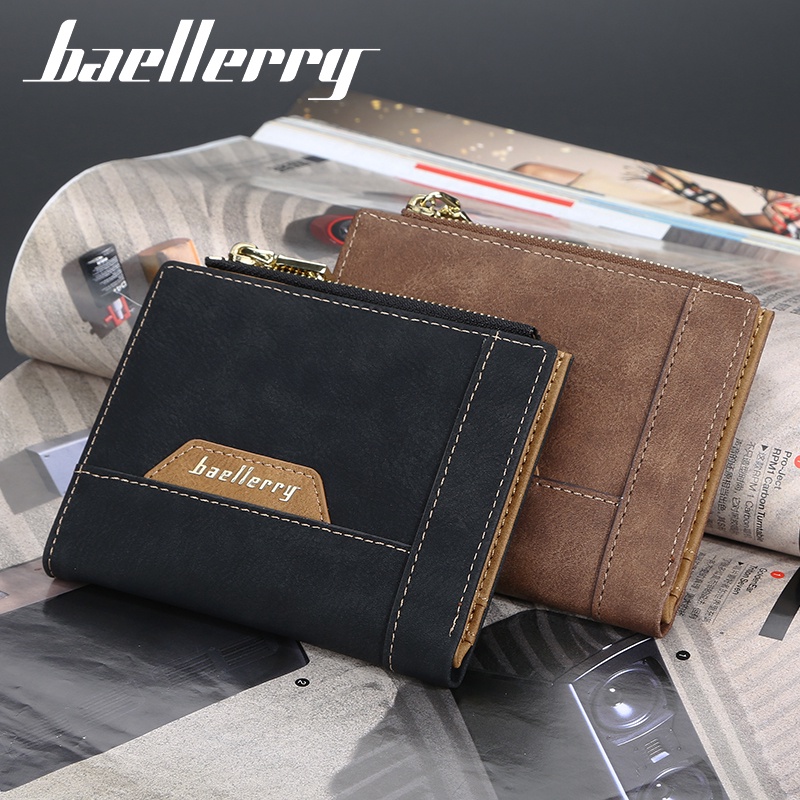 BAELLERRY DR053 Dompet Pria Bahan Kulit PU Leather Premium WATCHKITE WKOS