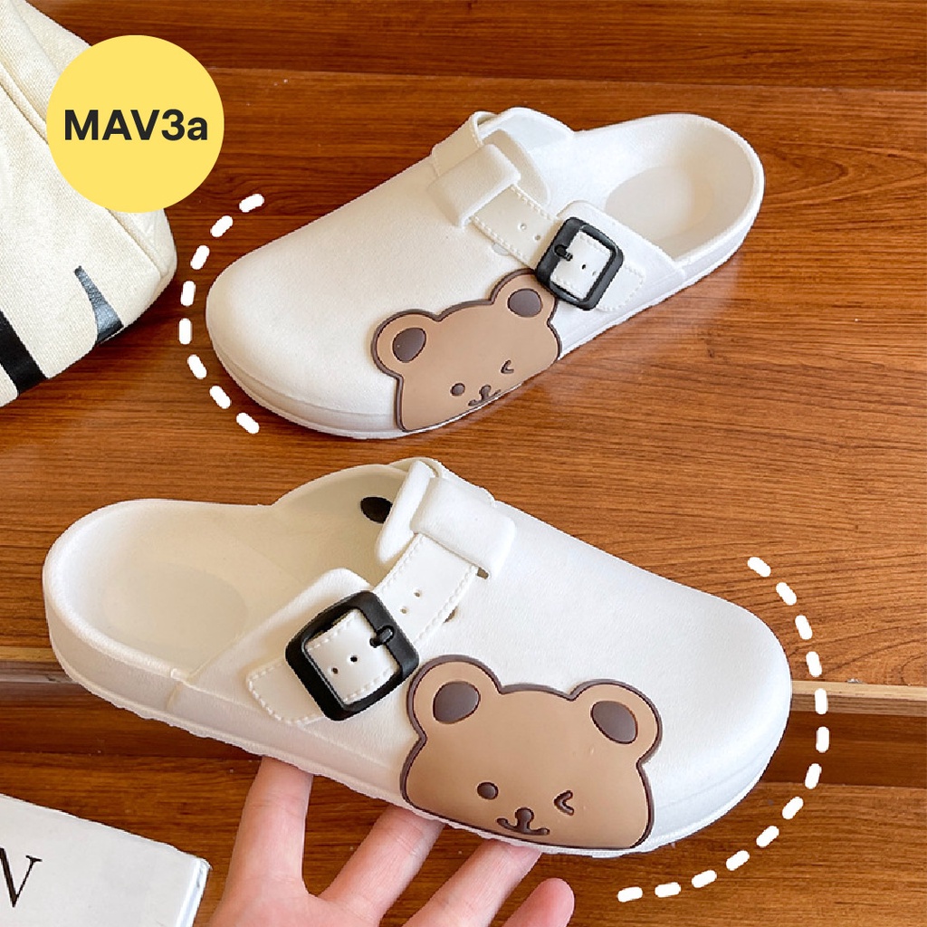 LAPAGO - Sandal Wanita Pria Slip On Cewek Korean Style Empuk Anti Selip Sendal Karet EVA Type MAV