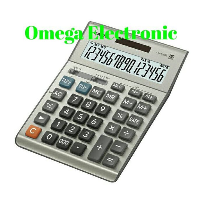 

Casio DM-1600B - Calculator Desktop Kalkulator Meja Kantro DM 1600B
