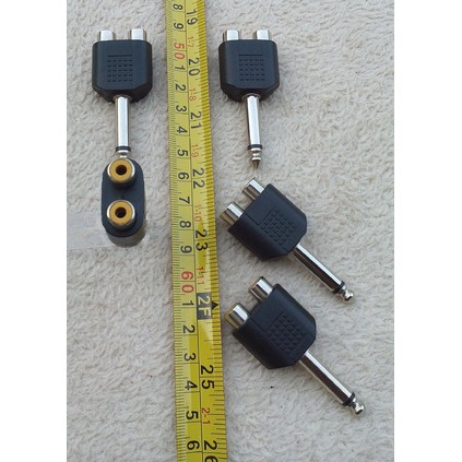 JACK  MIC 3,5 MONO TO RCA CABANG