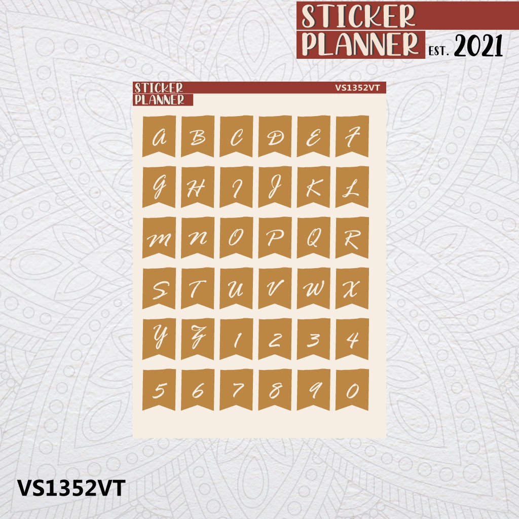 

Vintage Alphabet Sticker Planner | Sticker Sheet, Bujo, Scrapbook, Journal, Aesthetic, Deco, Cute