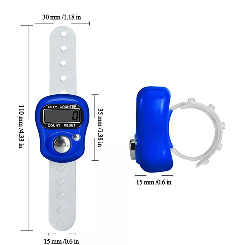 Alat Hitung Digital LED Counter Tally Tasbih Mini Tasbeh Digital