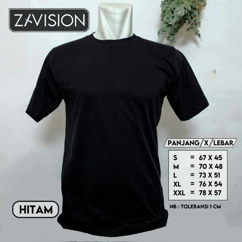 KAOS POLOS COTTON COMBED 30s PREMIUM HITAM SOLID #kaospolos #combedpremium