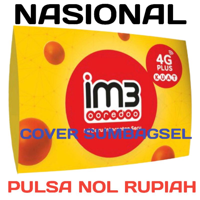 kartu perdana indosat cover sumbagsel pulsa nol rupiah