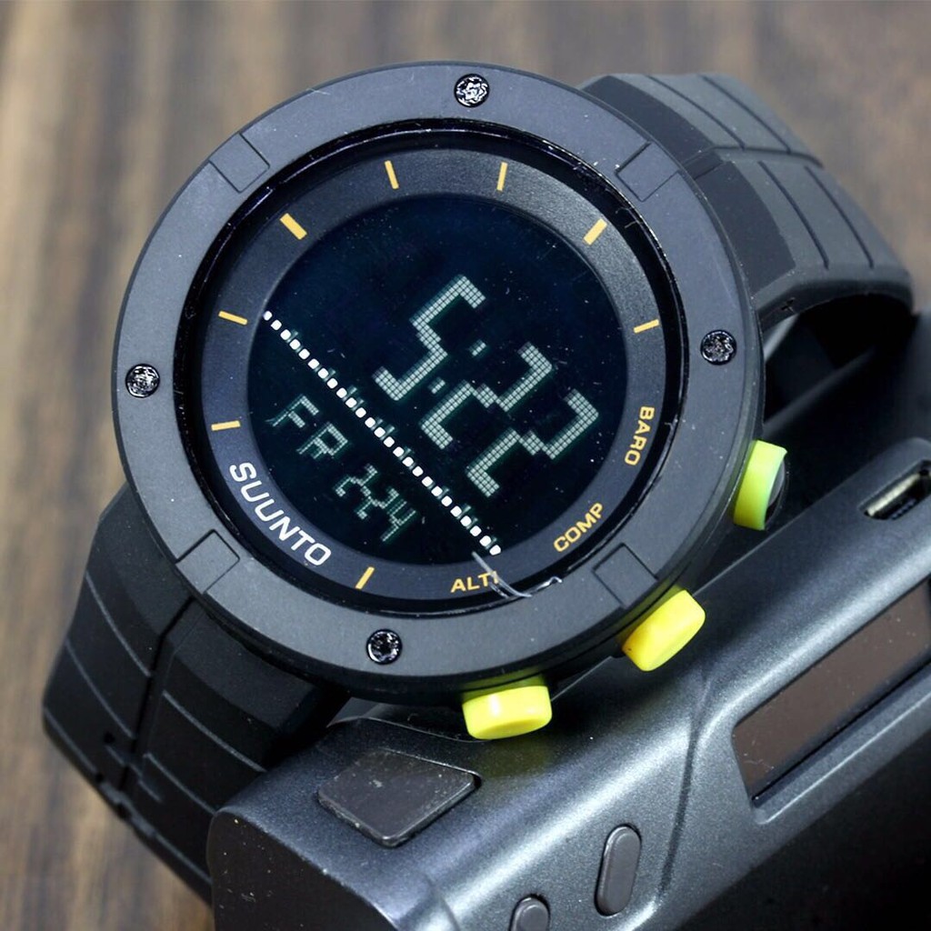 Jam Tangan Pria / Cowok Suunto X Gear Rubber Black Yellow
