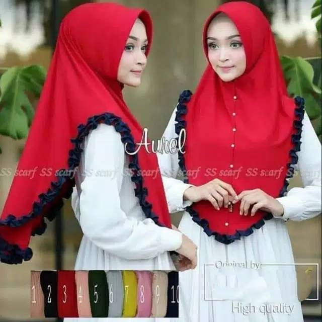jilbab instan AUREL KOMBINASI
