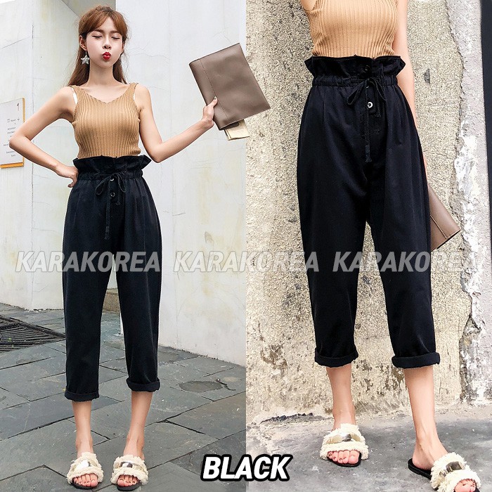 KARAKOREA 855 Beyonce Pants/Celana Panjang/Celana Roll / Celana Boyfriend Pants/Celana Korea