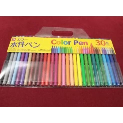 

Daiso Water Based Ink Colorful / Washable Marker - - Spidol Warna