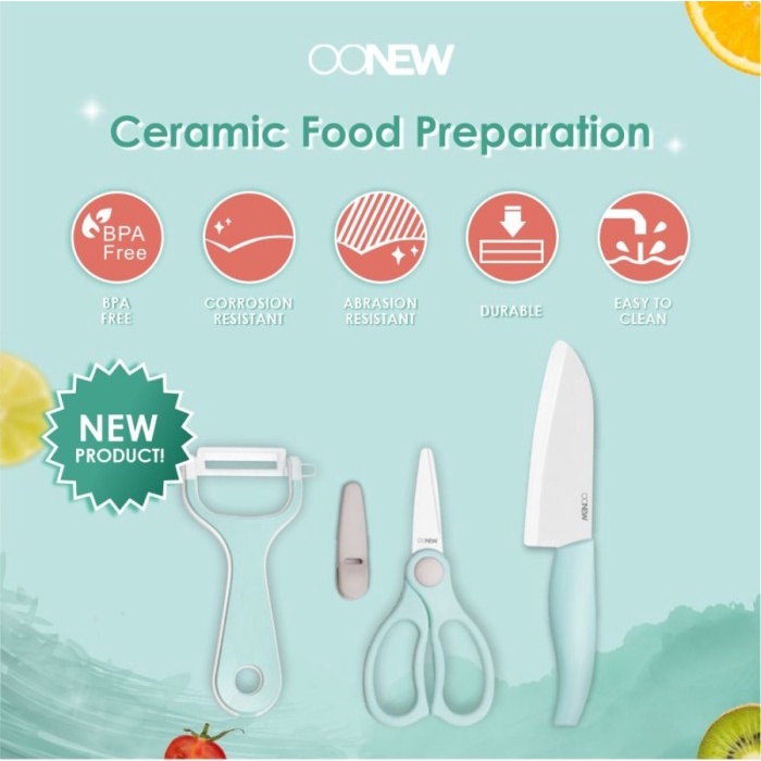 OONEW Ceramic Food Preparation Set 3pcs