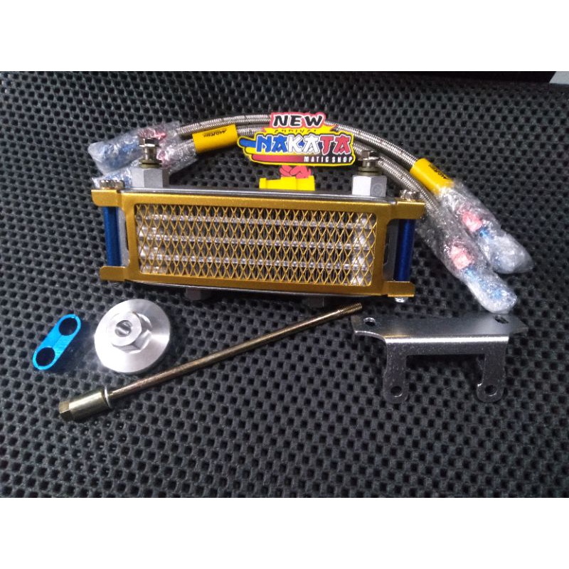 OIL COOLER MOTOR YAMAHA CNC GOLD OIL COOLER VARUASI CNC WARNA GOLD COOLER CNC MOTOR YAMAHA OIL COLER