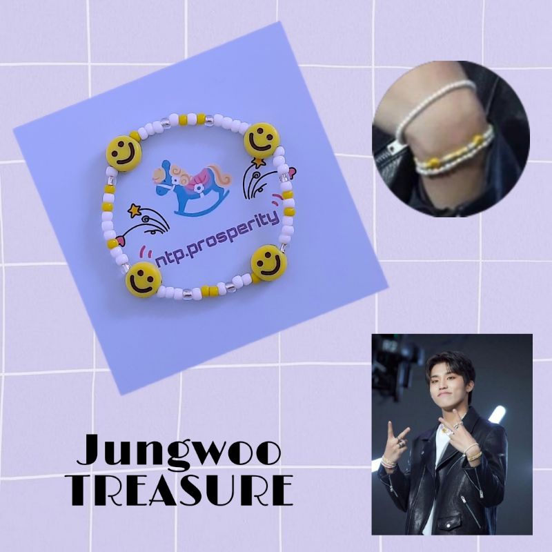 Gelang idol korea / Kpop idol bracelet (Jungwoo Treasure)