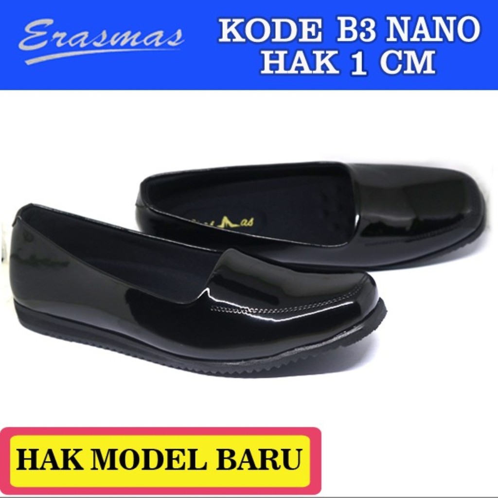 ERASMAS B3 1 cm Sepatu Kerja Wanita Sepatu Formal Wanita Sepatu Kantor Wanita Sepatu Pantofel Wanita