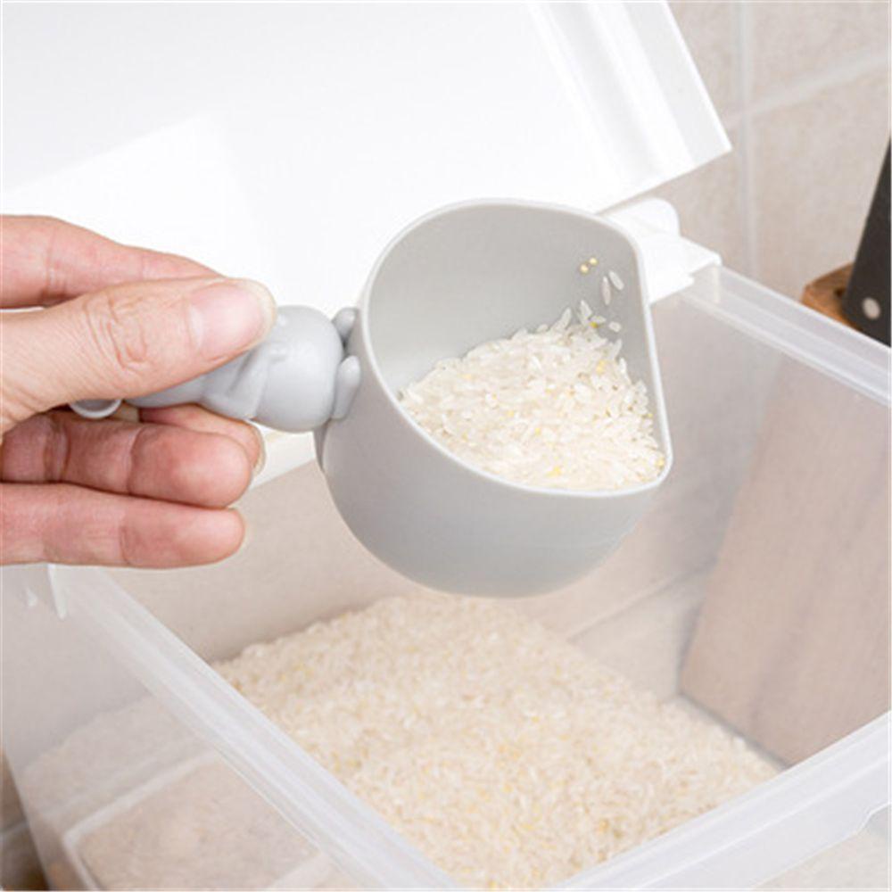 Solighter Steal Mickey Mouse New Pet Food Spoon Flour Scoop Grains Container Gelas Ukur