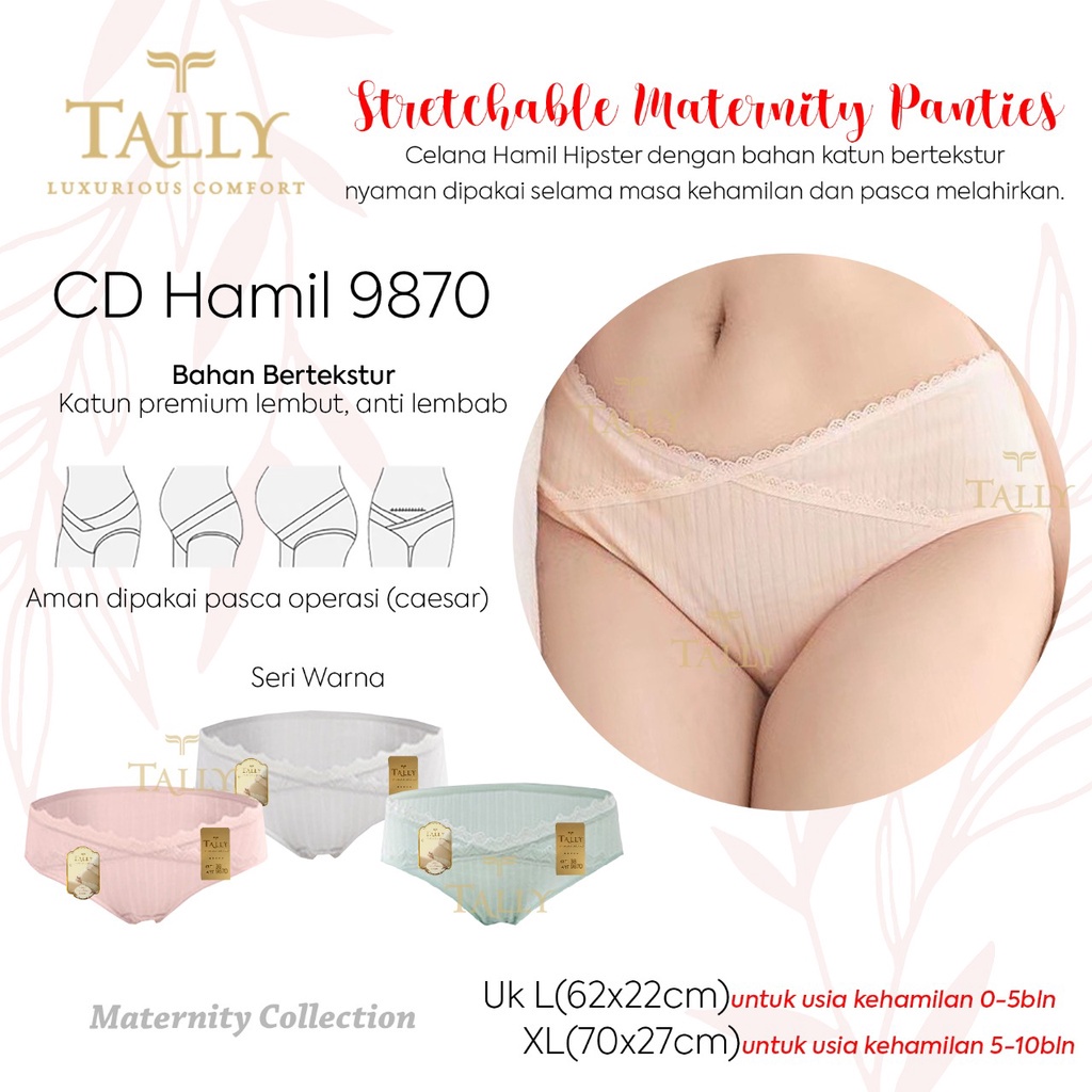 Celana Dalam CD Hamil Maternity Tally 9848 / 9870 1Pcs